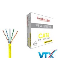Cáp mạng Golden Link Cat6e UTP – 100m (màu Vàng)