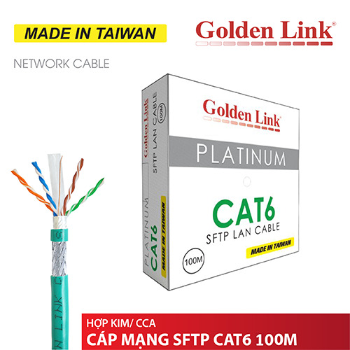 Cáp mạng Golden Link PLATINUM CAT.6 UTP 100m