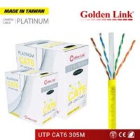 CÁP MẠNG GOLDEN LINK PLATINUM UTP CAT 6 – VÀNG