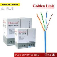 Cáp Mạng GOLDEN LINK PLUS UTP CAT 5E 305M Trắng Xám GL01009