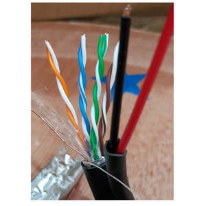 Cáp mạng HDPRO CAT5e FTP + 2C CCA