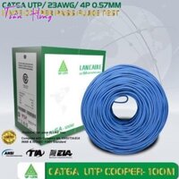 Cáp Mạng LAN VISION UTP CAT6A 100m Xanh dương (Lõi chữ thập, Nhôm mạ đồng)