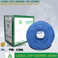 Cáp Mạng LAN VISION UTP CAT6A 100m Xanh dương (Lõi chữ thập, Nhôm mạ đồng)