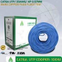 Cáp Mạng LAN VISION UTP CAT6A 100m Xanh dương (Lõi chữ thập, Nhôm mạ đồng)