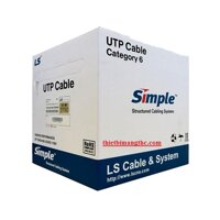 Cáp mạng LS Cat 6 UTP 24AWG PVC CM UL