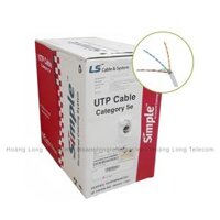 Cáp mạng LS Cat5e UTP UTP-E-C5G-E1VN-M0.5X004P/GY chính hãng
