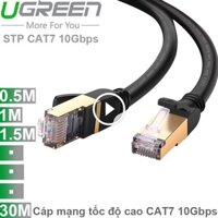 Cáp mạng STP CAT7 10Gbps UGREEN 0.5M 1M 1.5M 2M 3M 5M 8M 10M 15M 20M 25M 30M