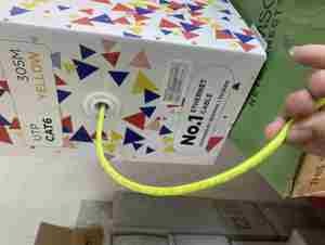 Cáp mạng UTP CAT6 VÀNG TW1103-1