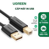 Cáp máy in 5M Ugreen 10352 mạ vàng cao cấp dùng cho tất cả các loại máy in cổng USB