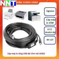 Cáp máy in USB 15m chính hãng Ugreen 10362 có IC khuếch đại