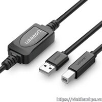 Cáp máy in USB 15M chính hãng Ugreen 10362 có IC khuếch đại cao cấp