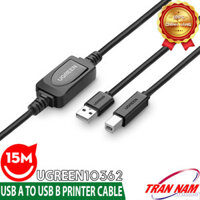 Cáp máy in USB 2.0 Dài 15M Có IC Khuyếch Đại Ugreen 10362