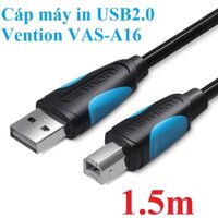 Cáp máy in Usb 2.0 male to B male Cable cho laptop Vention VAS-A16 - Hàng chính hãng - 1.5m