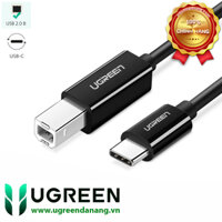 Cáp máy in USB 2.0 Type-C to USB Type-B dài 2M Ugreen 50446 (Màu đen)