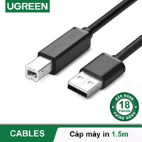 Cáp máy in USB2.0 dài 1.5m UGREEN US104 10845 - Hãng phân phối chính thức [bonus]