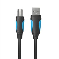 Cáp máy in VENTION USB2.0 Male to Male 8m  26.25ft Thay thế cho HP  Canon  Epson Đen-Màu đen-Size 8m