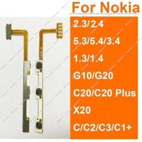 Cáp mềm công suất âm lượng cho Nokia G10 G20 1.3 1.4 2.3 2.4 3.4 5.3 X20 C C2 C3 C1 Plus C20 Plus C2 2nd Side Power Volume