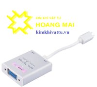 Cáp MHL to VGA With audio ZY091 cho điện thoại Samsung galaxy S3, S4, Note 2, Note 3, Tab 3