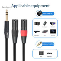 Cáp Mic Âm Thanh Stereo 6.35 Mm Mạ Vàng Chất Lượng Cao 6.35 Mm Trs Nam Đến Xlr Nam Cáp Âm Thanh Cho Âm Thanh Hoàn Hảo Cho Micro Và Loa Công Nghệ Chống nhiễu