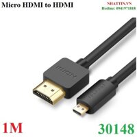 Cáp Micro HDMI to HDMI dài 1m hỗ trợ 4K@60Hz Ugreen 30148 cao cấp