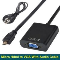 Cáp Micro HDMI to VGA có audio