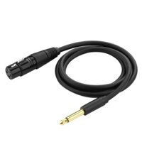 Cáp Micro Karaoke dài 3m cao cấp: Audio 6.35mm sang Canon (XLR) Ugreen 20720 - hàng chính hãng