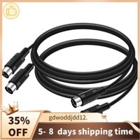 Cáp MIDI DIN 5 chân 2 gói cao cấp, Cáp MIDI 5 chân từ nam sang nam 3 chân cho bàn phím MIDI, Bàn phím tổng hợp, Giá đỡ tổng hợp, Giá đỡ tổng hợp