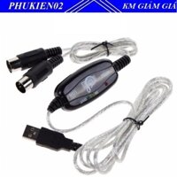 Cáp Midi to USB cho đàn Organ kết nối Máy tính