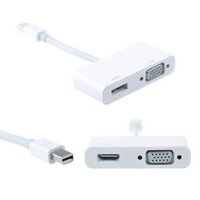 Cáp Mini DisplayPort to HDMI VGA - Thunderbolt to HDMI VGA - Chính hãng hỗ trợ 2K 4K