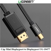 Cáp Mini DisplayPort To Displayport Dài 1,5M Ugreen 10477 Hỗ Trợ Độ Phân Giải 4k*2k