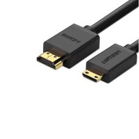 Cáp Mini HDMI sang HDMI 1.5M 4K 60hz 2.0 thuân đông màu Đen Ugreen 11167 HD108 Hàng chính hãng