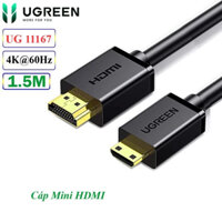 Cáp Mini HDMI to HDMI Ugreen 11167 HD108 (độ phân giải 4K@60Hz) Chính Hãng