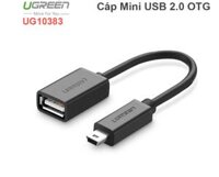Cáp Mini USB 2.0 OTG 20Cm cắm cổng USB của xe hơi Ugreen 10383 - hàng chính hãng