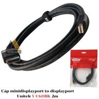 Cáp minidisplayport to displayport Unitek Y-C611BK 2m