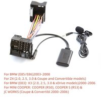 Cáp mô-đun chuyển đổi 12Pin ô tô AUX Bluetooth 5.0 + Mic cho BMW Z4 X3 E83 E85 E86