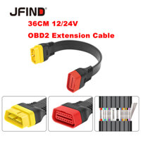 Cáp Mở RộNg 36cm OBDII 16 Pin Sang Ổ CắM OBD2 16Pin Cho ĐầU ĐọC Mã ELM327