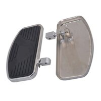 Cặp mới Xe máy màu đen Ván sàn Mini cho bàn chân phía trước hoặc phía sau