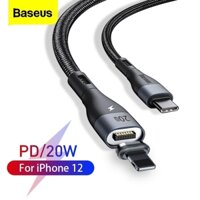 Cáp nam châm sạc nhanh truyền dữ liệu Type C sang Lightning cho iPhone CATLXC Baseus Zinc Magnetic Safe Fast Charging Data Cable Type-C to IP PD 20W