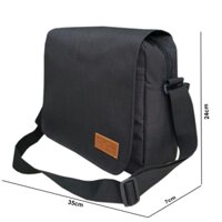 Cặp nam đeo chéo Troy classic phối nắp thời trang đi học, đi chơi tiện dụng