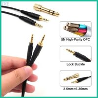 Cáp nâng cấp tai nghe chất lượng CRE HiFi cho phòng thu tai nghe EAH DJ1200 và biểu diễn trực tiếp Sử dụng bộ chuyển đổi 3 5mm 6 35mm
