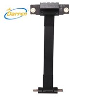 Cáp nâng PCIe X1 Dual 90 độ Góc phải PCIe 3.0 X1 sang X1 Cáp nối dài 8Gbps PCI Express 1X Riser Card