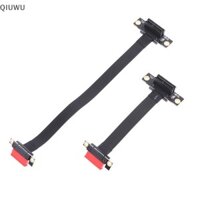 Cáp nâng QIUWU PCI-E 3.0 1X Dual 90 độ Góc phải PCIe 3.0 X1 sang X1 Cáp nối dài 8Gbps PCI Express 1X Thẻ nâng.