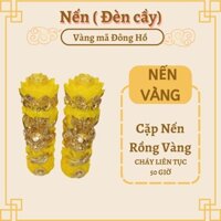 Cặp Nến Rồng Vàng Cao Cấp cháy 50 giờ liên tục chuyên dùng để bàn thờ Tổ Tiên