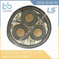Cáp ngầm trung thế Ls Vina Cu/XLPE/PVC/DSTA/PVC 3×150
