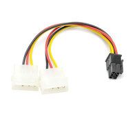 Cáp nguồn 2 IDE 4Pin Molex ra nguồn 6Pin PCI-E cho card VGA
