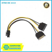 Cáp nguồn 2 SATA sang 6Pin PCI-E cho Card VGA