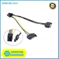 Cáp nguồn 2 SATA sang 8Pin PCI-e Card VGA