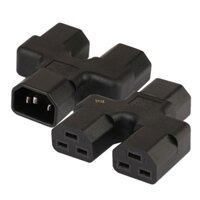 Cáp Nguồn BT Đơn C14 Sang Dual C21 Công Suất Ngắn Loại Y Bộ Chia Adapter Nối Dài Bộ Chuyển Đổi Điện Cắm Thay Thế