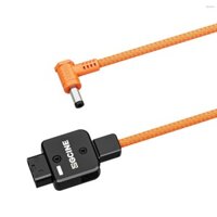 Cáp nguồn kết nối DC ZGCINE D-Tap đến 5,5 * 2,5mm Chiều dài 60cm 180°Xoay được với dây bện Tương thích với màn hình pin gắn chữ V / gắn vàng Vedio Light DS Macen-4.2