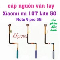 Cáp nguồn liền vân tay Xiaomi Note 9 pro 5G/ Mi 10T lite 5G